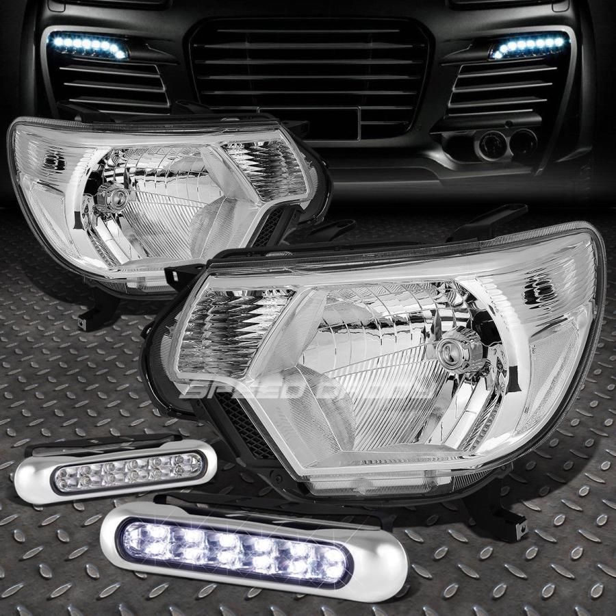 USフォグライト CHROME HOUSING HEADLIGHT + CLEA \u003cwbr\u003e \u003c/ wbr\u003e 12-15タコマ用Rコーナー+ 12 L