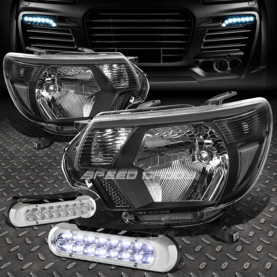USフォグライト BLACK HOUSING HEADLIGHT + CLEA \u003cwbr\u003e \u003c/ wbr\u003e 12-15タコマ用Rコーナー+ 16 LE