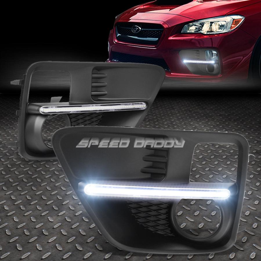 USフォグライト 15-17 SUBARU WRX / STI PAIR OE BUMPERフォグライトベゼルW / LED DRL STRIP FO
