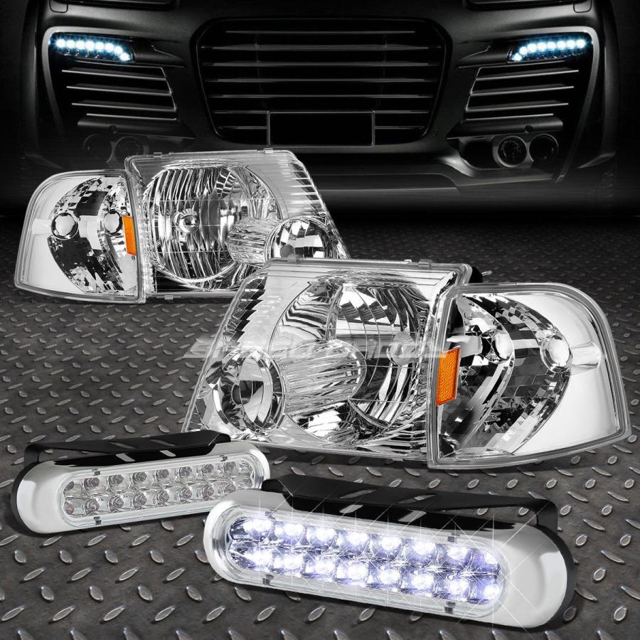 USフォグライト CHROME HOUSING HEADLIGHT + AMBE \u003cwbr\u003e \u003c/ wbr\u003e Rコーナー+ 02-05探知機用16 L