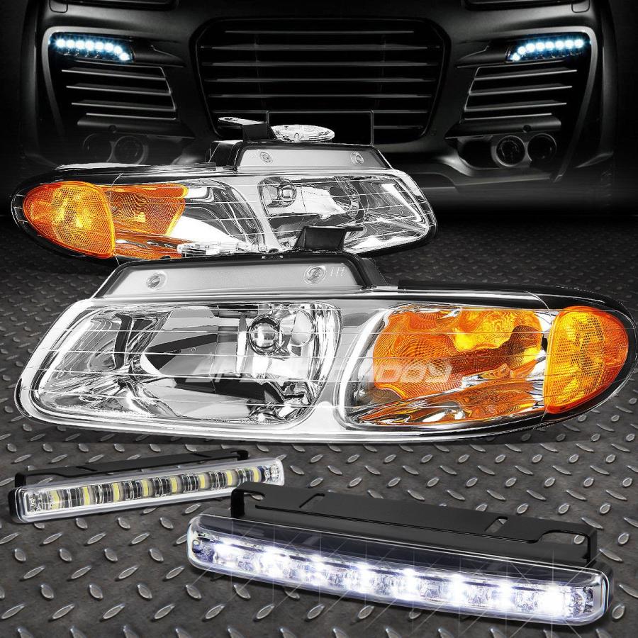 USフォグライト CHROME HOUSING HEADLIGHT + AMBE <wbr> </ wbr> Rコーナー+ 96-99カラフル用8 L