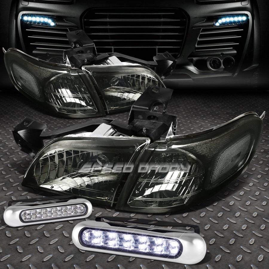 USフォグライト SMOKED HOUSING HEADLIGHT + CLEA \u003cwbr\u003e \u003c/ wbr\u003e Rコーナー+ 97-05ベンチャー用LE
