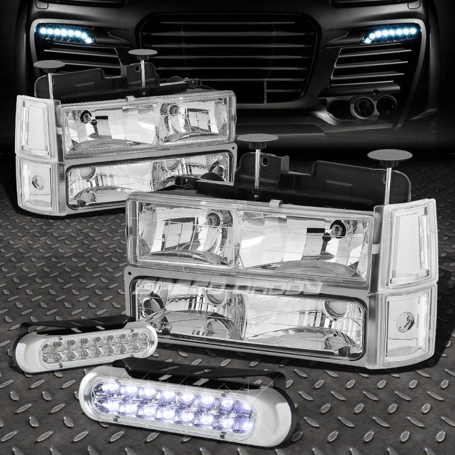 USフォグライト CHROME HOUSING HEADLIGHT + CLEA \u003cwbr\u003e \u003c/ wbr\u003e R隅っこ+ 94-00 GMT400用