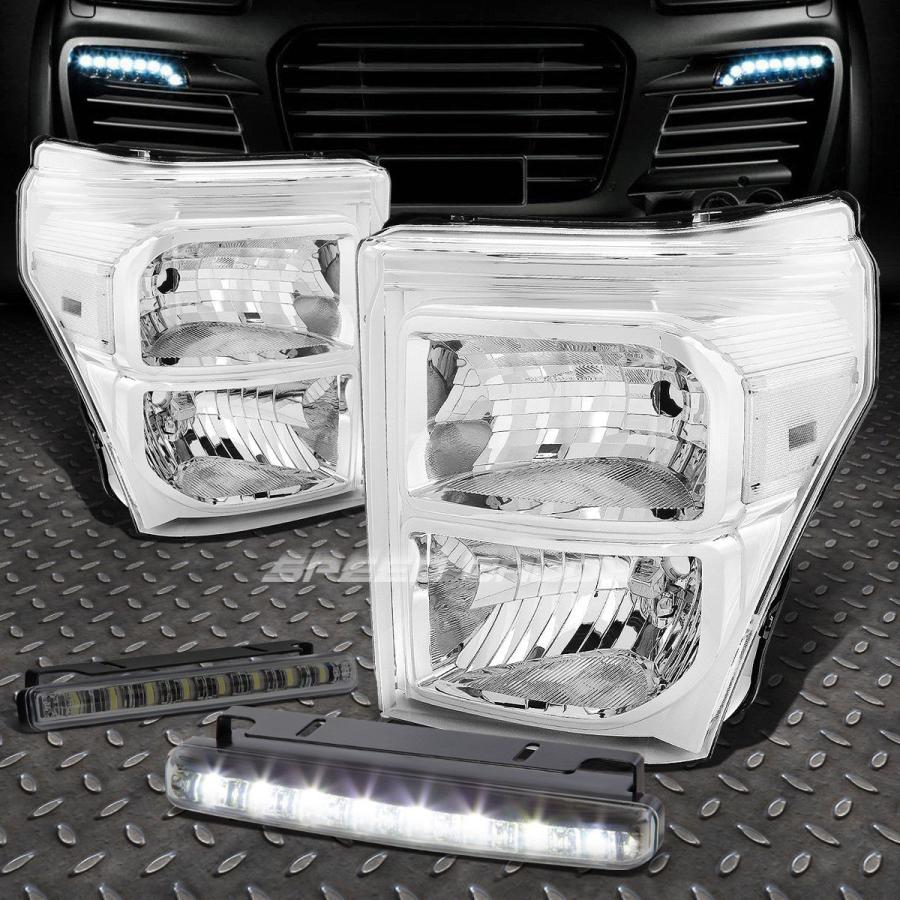 USフォグライト CHROME HOUSING HEADLIGHT + CLEA <wbr> </ wbr> Rコーナー+ 11-16スーパーのための