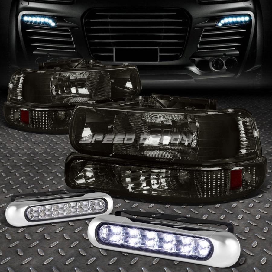 USフォグライト SMOKED HOUSING HEADLIGHT + AMBE \u003cwbr\u003e \u003c/ wbr\u003e Rシグナル+ 99-02 SILVERA