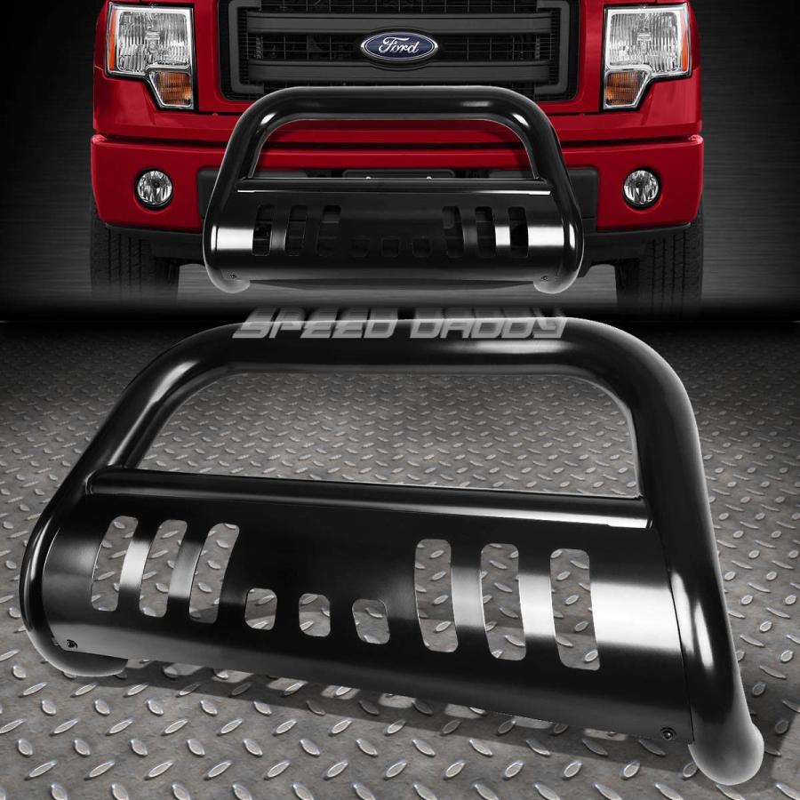 USフォグライト マットブラック3 \"BULLBAR BUMPER GRILL GUARD + 11-16 FORD SUPER DUTY用LED Fの画像