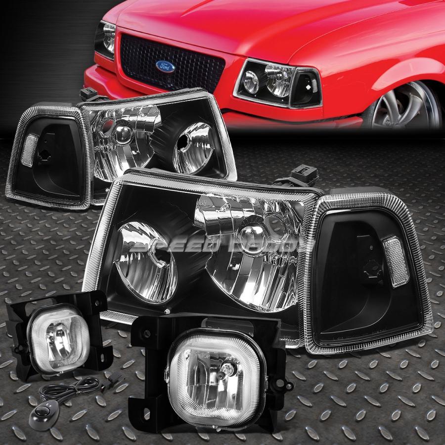 USフォグライト BLACK HEADLIGHT + CLEA \u003cwbr\u003e \u003c/ wbr\u003e Rコーナー信号+クロムフォグライト+ 04-05レンジャー