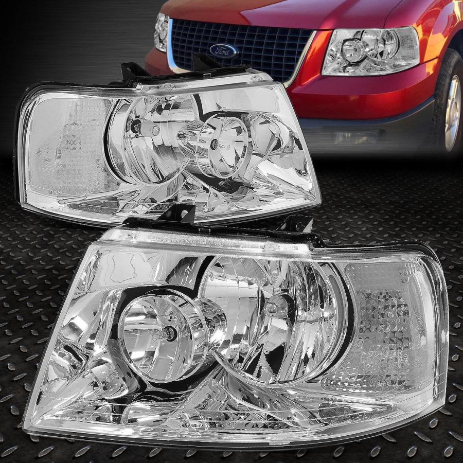 USフォグライト CHROME HEADLIGHT + CLEA <wbr> </ wbr> Rコーナー信号+ FOGライト+ 03-06航海のためのの画像