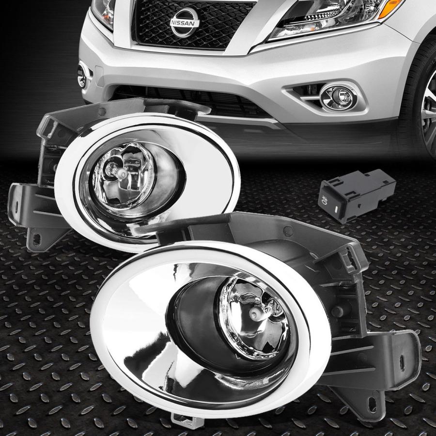 USフォグライト FOR 13-16 NISSAN PATHFINDER PAIR CLEAR LENSフォグライト/ランプ+ CHR \u003cwbr\u003e \u003c