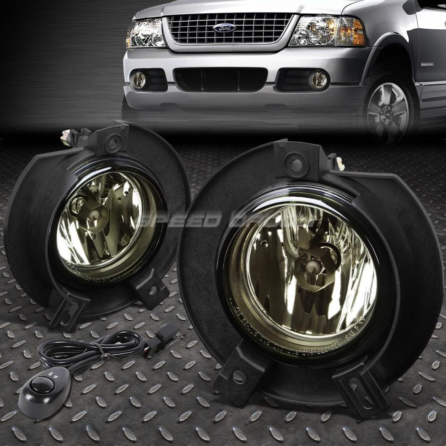 USフォグライト FOR 02-05 FORD EXPLORER U152 SUVスモーキングレンズOE BUMPERフォグライトペア+スイッチセット