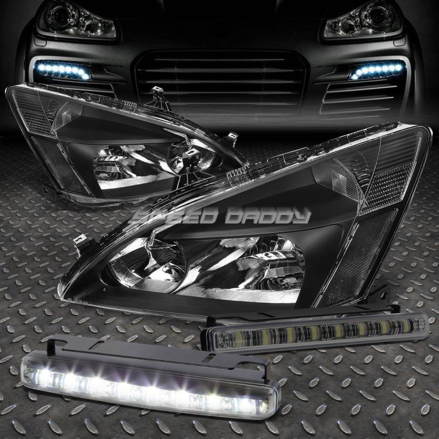 USフォグライト BLACK HOUSING HEADLIGHT + CLEA \u003cwbr\u003e \u003c/ wbr\u003e Rコーナー+ SMOKED LED FOG