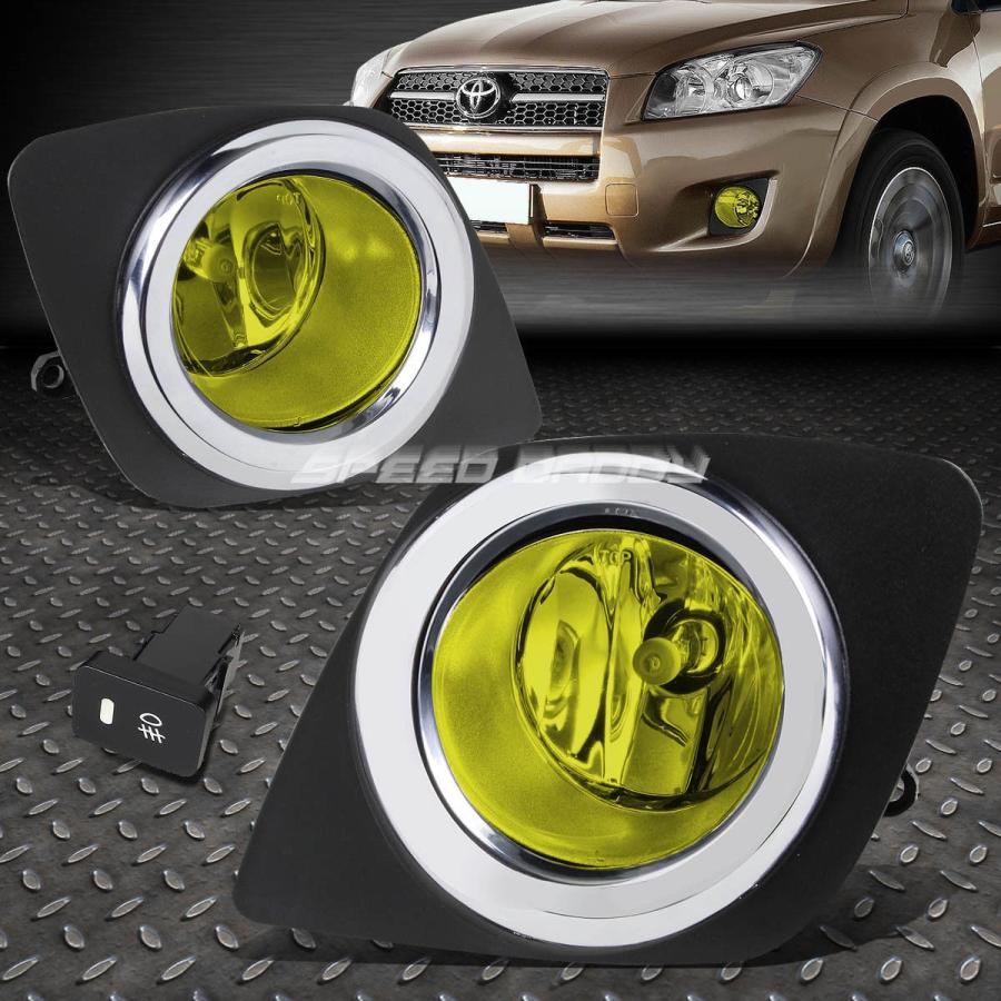 USフォグライト FOR 09-12 TOYOTA RAV 4 XA30アンバーレンズOEバッファードライフォグライト+ベゼル+ SW \u003cwbr\u003e \u003c