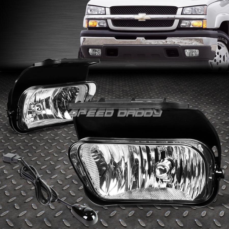 USフォグライト FOR 03-06 SILVERADO GM GMT800クリスタルレンズOE BUMPER FOGライトランプ+スイッチキット F