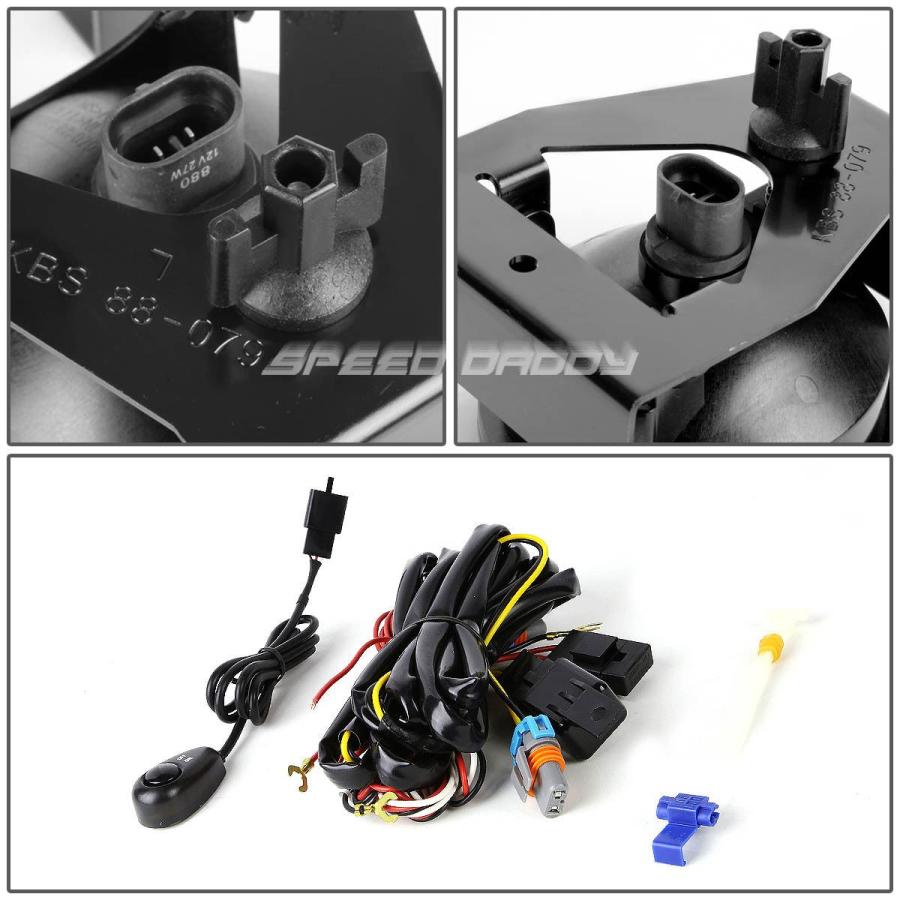 USフォグライト 01-07用GMC SIERRA / YUKON / X \u003cwbr\u003e LデナリC3クリスタルレンズOEバッフルフォグライト+スイッチ_2