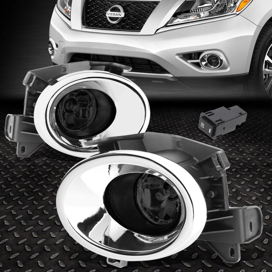 USフォグライト FOR 13-16 NISSAN PATHFINDER PAIR SMOKED LENS FOGライト/ランプ+ CHR \u003cwbr\u003e