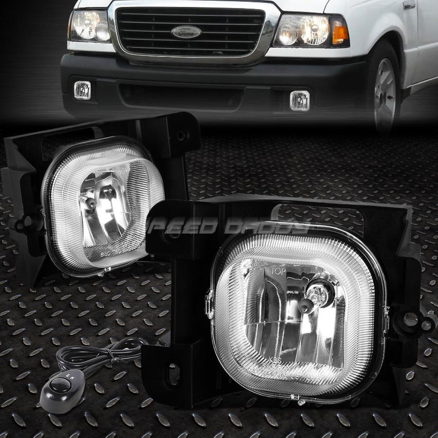 USフォグライト 04-05 FORD RANGERピックアップクリスタルレンズOE BUMPER FOG LIGHT LAMP PAIR + SWI