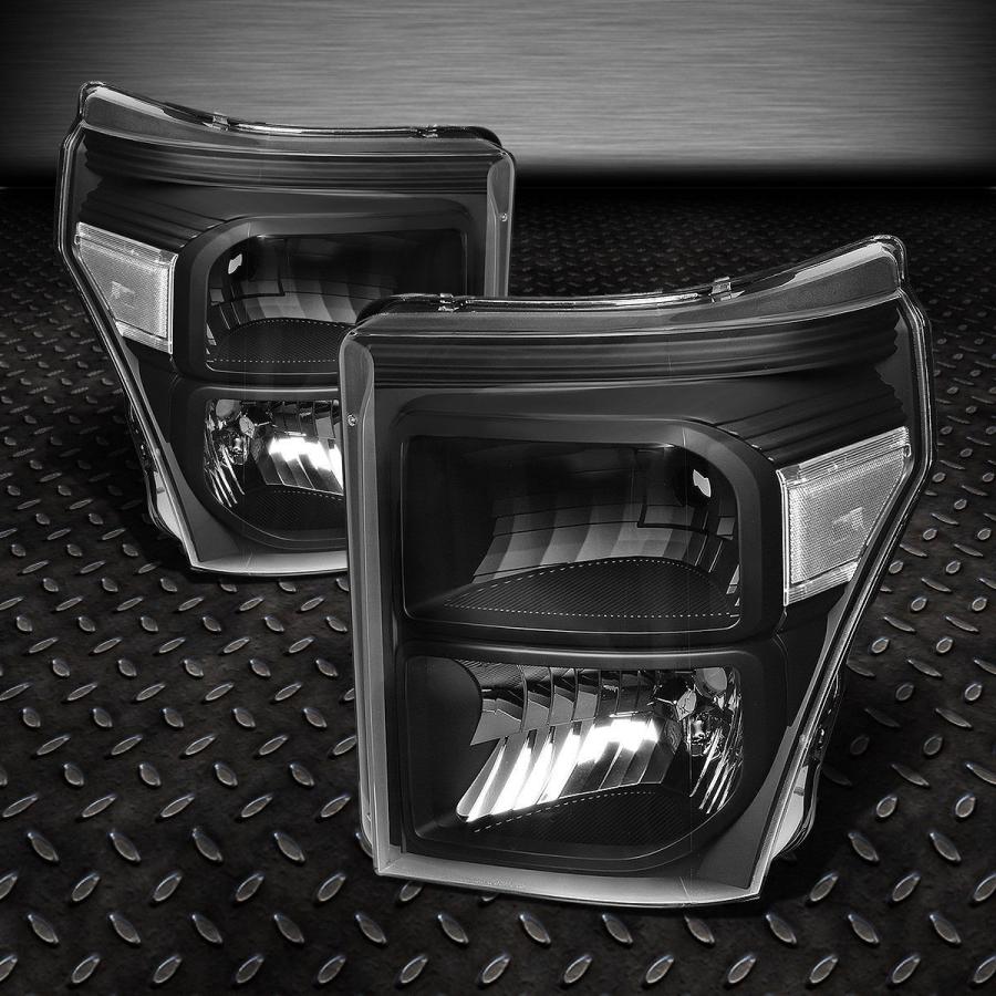 USフォグライト BLACK HOUSING HEADLIGHT + CLEA <wbr> </ wbr> Rコーナー信号+ LED FOG LIGHの画像