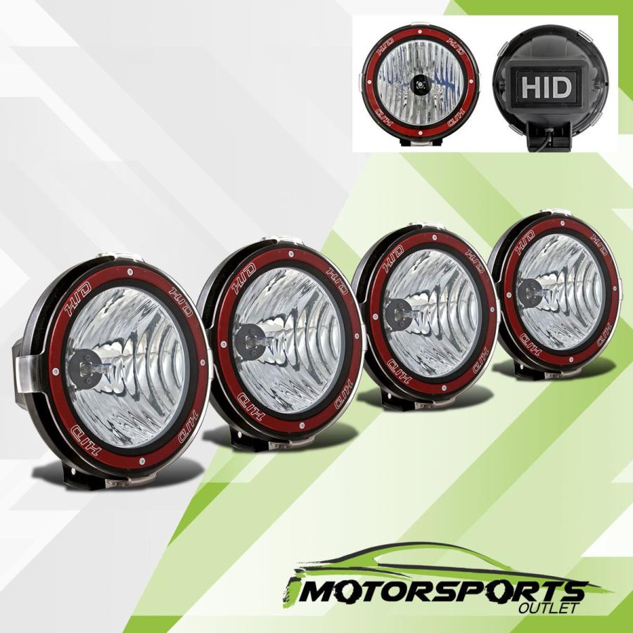 USフォグライト 4 PCSユニバーサル7inSUV /貨物自動車用6000K HID 4x4オフロードフォグライト内蔵 4 PCS Universa