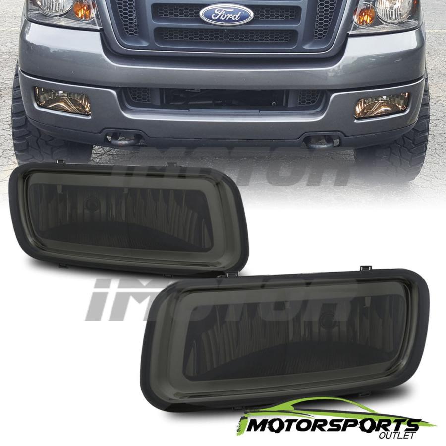 USフォグライト 2004 2005 2006 Ford F-150 F150スモークティントフォグライトフロントドライブランプペア 2004 200