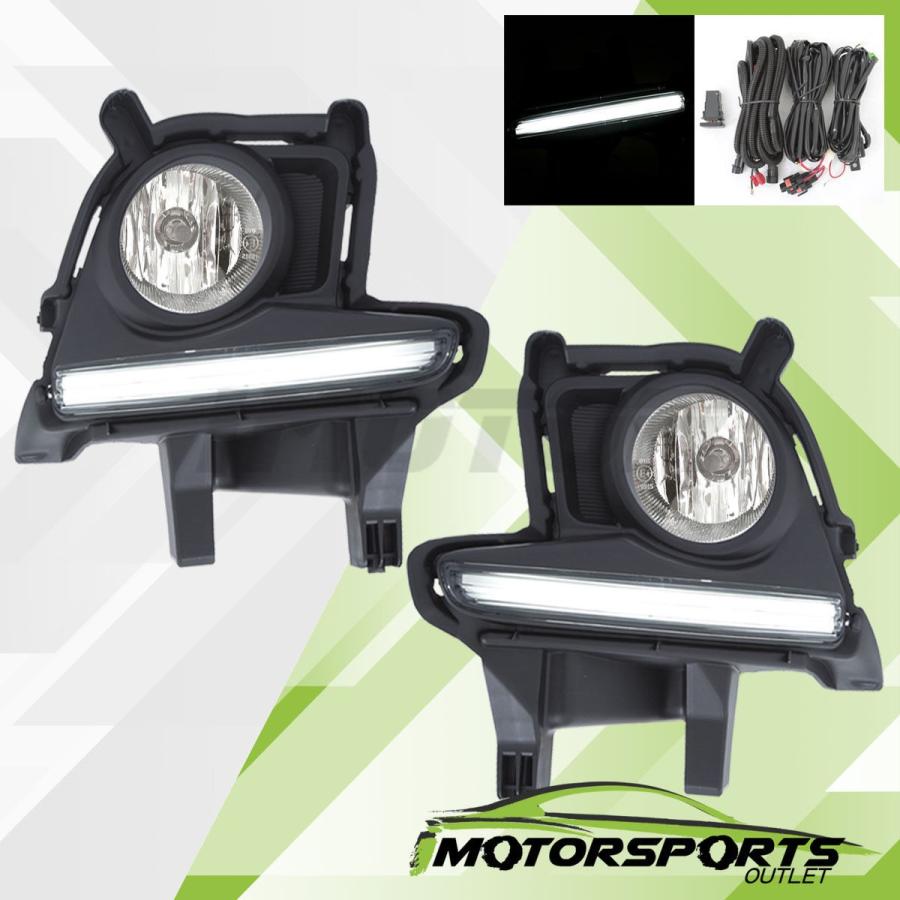 USフォグライト 2014年2015年2016年Toyota HighLanderバンパーLEDフォグライト+スイッチ＆\u003cwbr\u003e \u003c/ wbr\u003eハー