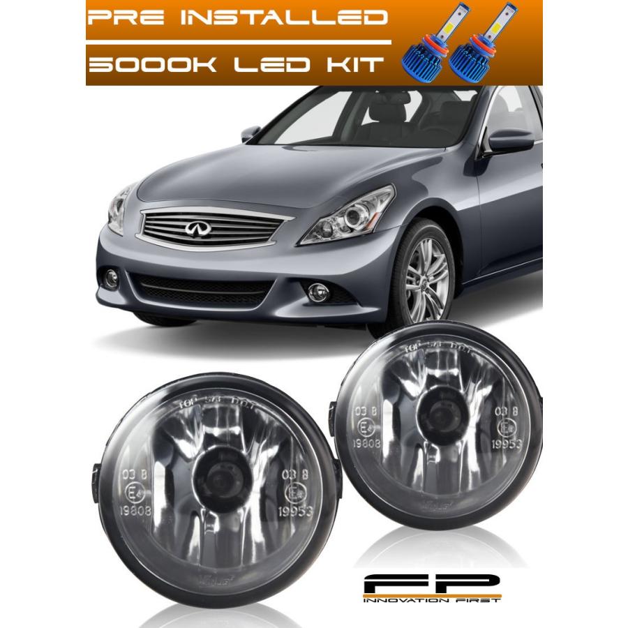 USフォグライト 2010年?2013年のINFINITI G37クリアレンズ交換FOGライトハウジングアッセンブリ FOR 2010-2013 IN
