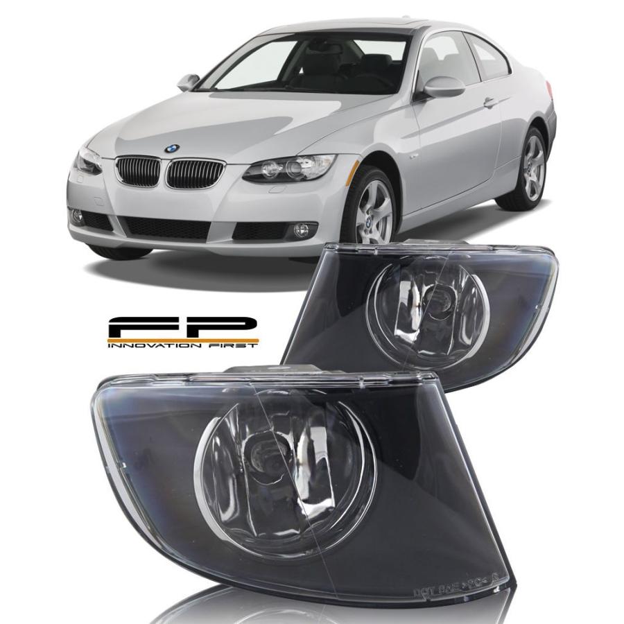 USフォグライト 2007-2011 BMW 3続きもの328i 335iクーペ取り替えっこ用フォグライトハウジングクリアペア 2007-2011 BMW 3 自動車-その他ライト-ライト、レンズ