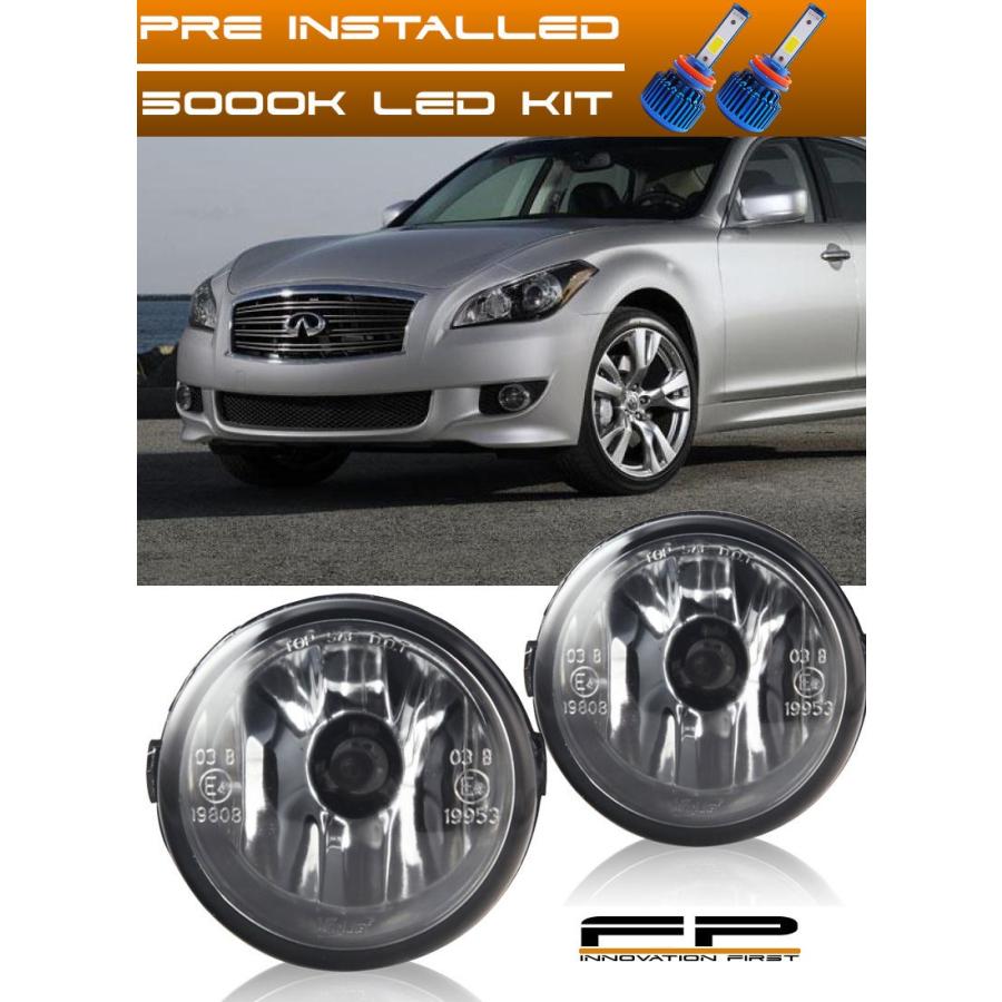 USフォグライト 2011年?2013年のINFINITI M56クリアレンズ交換用FOGライトハウジングアッセンブリ FOR 2011-2013 I