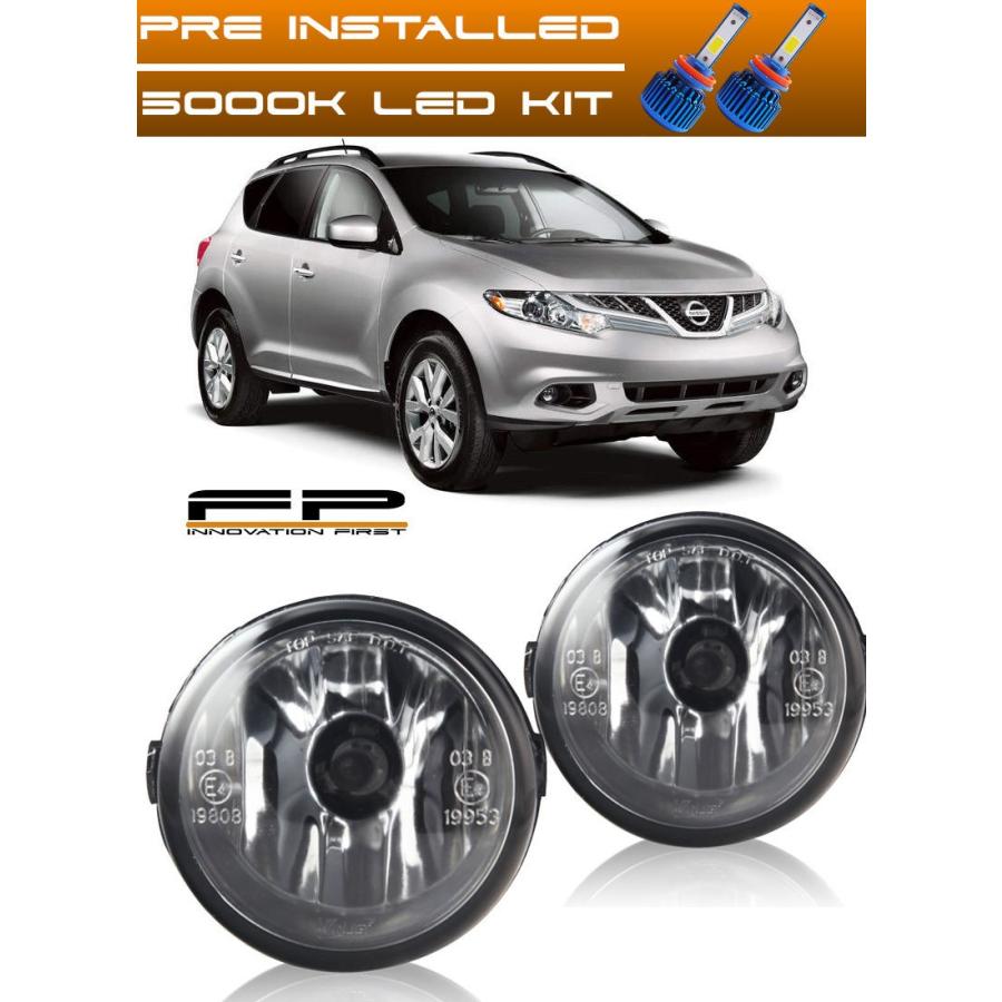 USフォグライト 日産自動車村野純正交換用フォグライトハウジングアッセンブリ+ LED FOR 2009-2013 NISSAN MURANO CLE