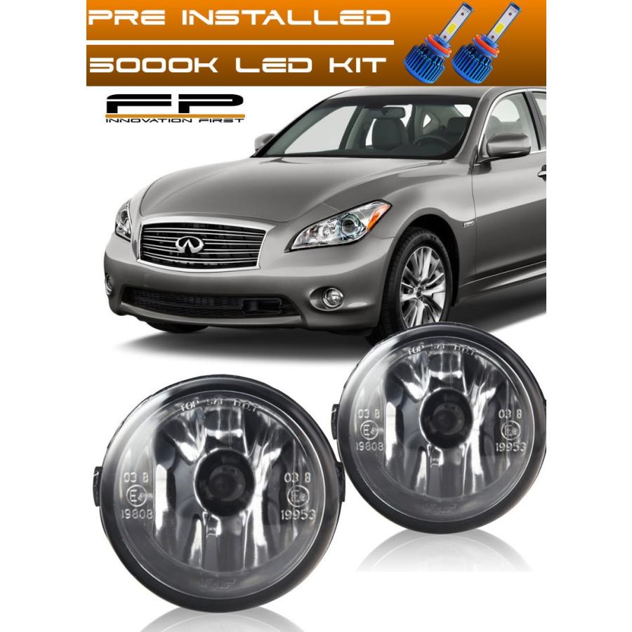 USフォグライト INFINITI M35Hクリアレンズ交換用FOGライトハウジングアッセンブリ用 FOR 2012-2013 INFINITI M3