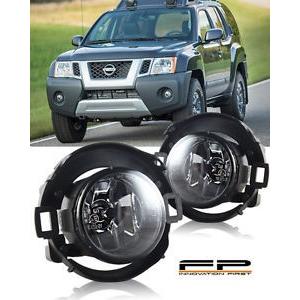 USフォグライト 日産自動車Xterraクリアレンズフォグライトドライブランプフルコンプリートキット For 2005-2015 Nissan Xte