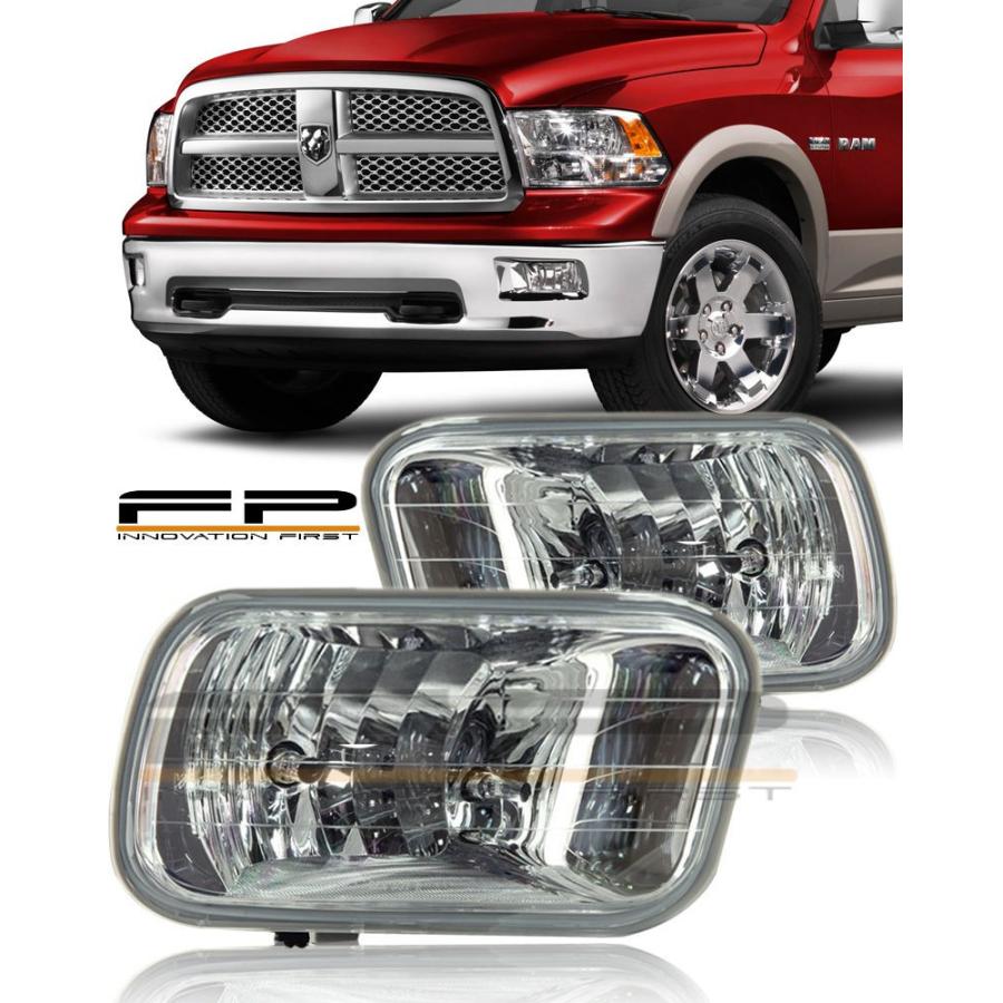 USフォグライト 2010-2017 Dodge Ram 2500 3500クリアレンズ交換用フォグライトハウジングアセンブリ 2010-2017 D