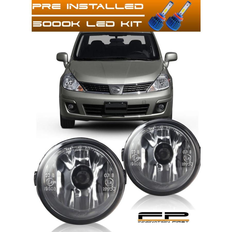 USフォグライト 2007年 -  2012年日産VERSAクリアレンズ交換FOGライトハウジングアッセンブリ FOR 2007-2012 NISSA