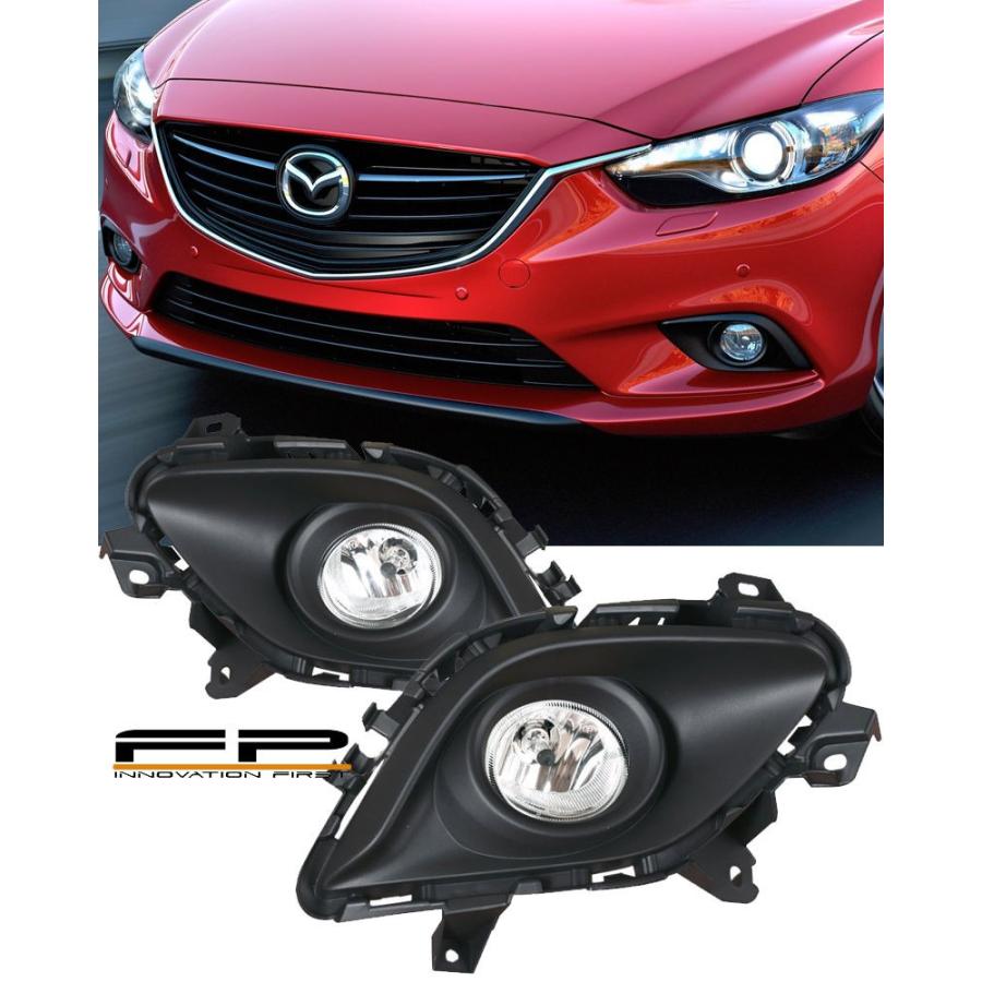 USフォグライト 2014-2015マツダ6スポーツセダン4ドアクリアバンパードライビングフォグライトキット 2014-2015 Mazda 6 Sp
