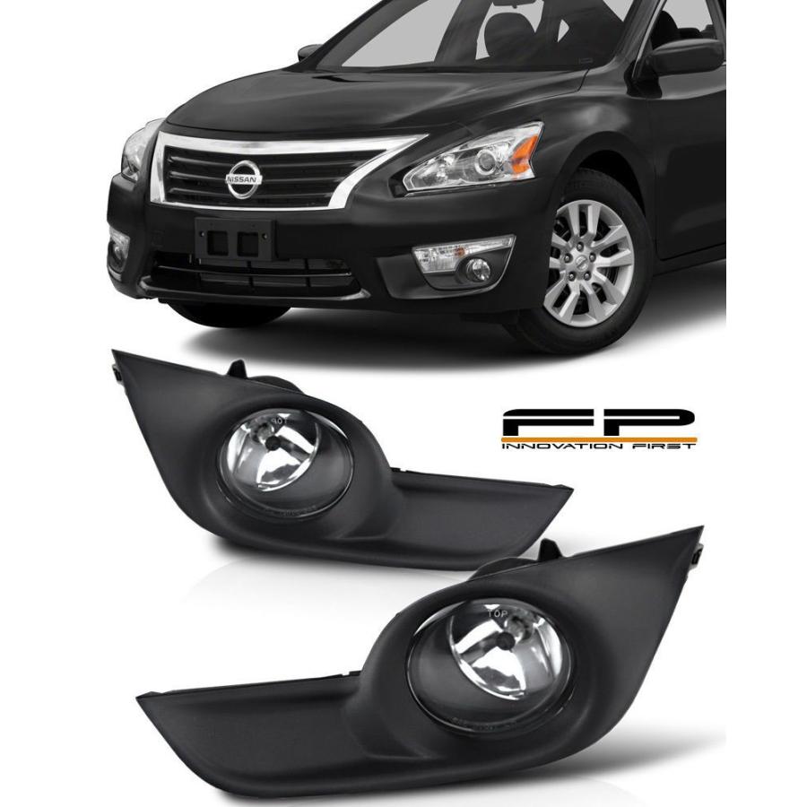 USフォグライト 日産アルティマセダン4Drクリアフォグライトフルキットスイッチ+ハーネス For 2013-2015 Nissan Altima S