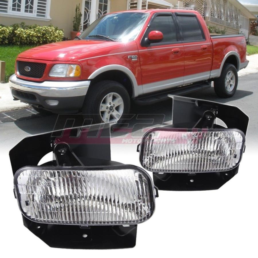 USフォグライト フォードF-150用99-04工場バンパー交換フィットフォグライトDOTクリアレンズ For Ford F-150 99-04 Fa