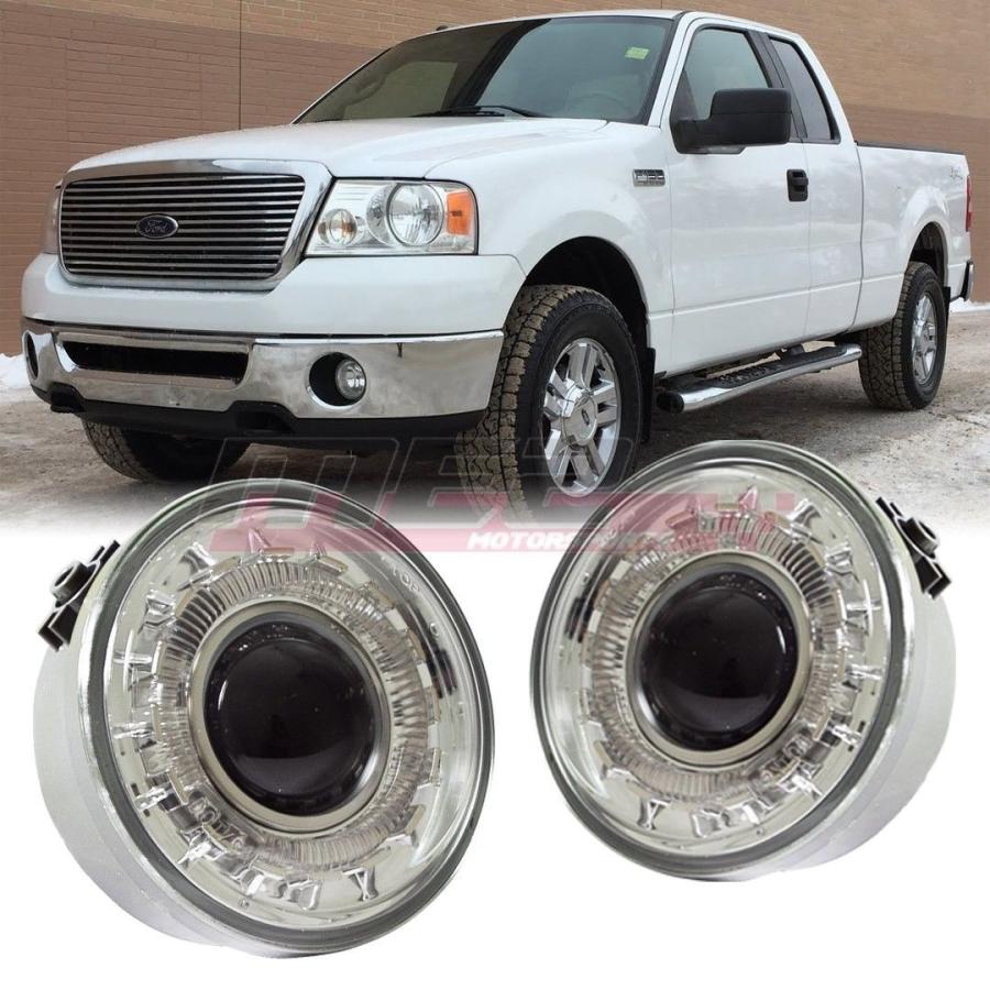 USフォグライト Ford F-150 06-10の工業プラント入り替わりヘイロープロジェクターフォグライトクリアレンズ For Ford F-150 06-10