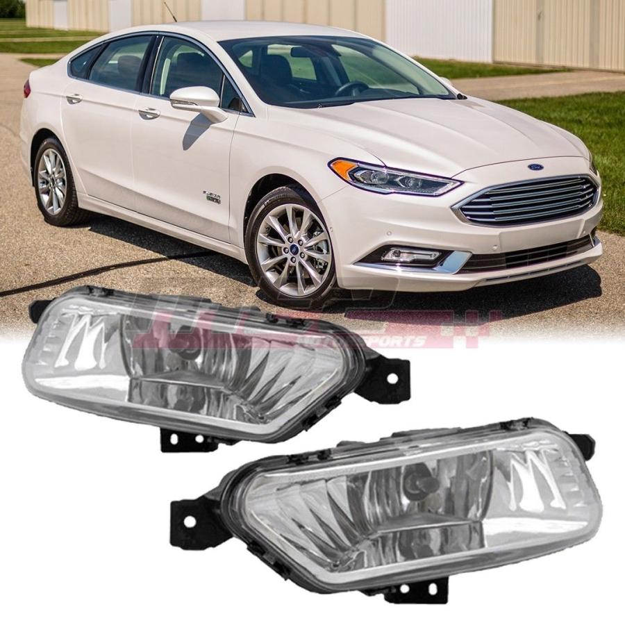 USフォグライト 2017-2018 Ford Fusion Winjet OE Factory Fog Lightバンパークリアレンズ For 20 ライト、レンズ-その他ライト-車、バイク、自転車