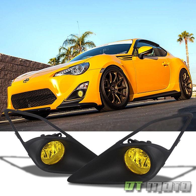 USフォグライト 2012-2016シオンFRS FR-S FT86 JDMイエローバンパーフォグライト12-16左+右 2012-2016 Scio