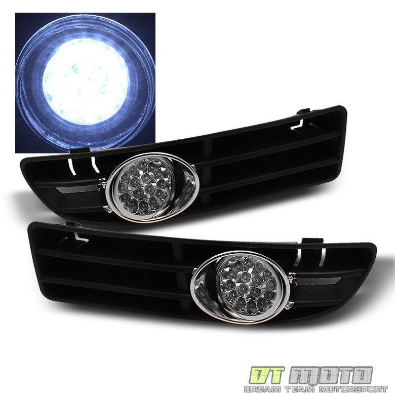 USフォグライト 1999-2004 VW Jetta MK4ハイパーホワイトLEDフォグライトバンパーランプ+スイッチ左+右 1999-2004 V