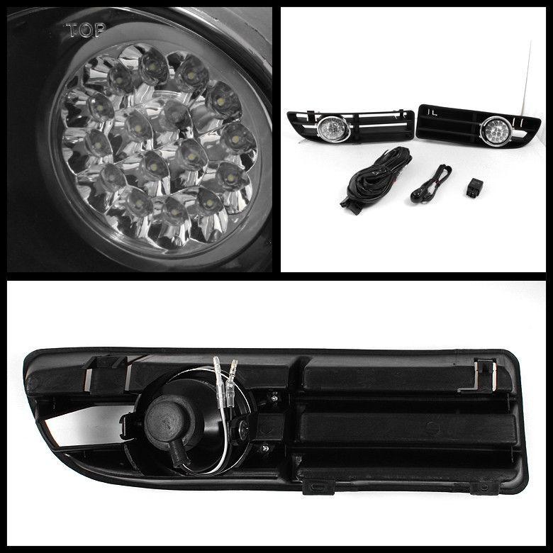 USフォグライト 1999-2004 VW Jetta MK4ハイパーホワイトLEDフォグライトバンパーランプ+スイッチ左+右 1999-2004 V_2