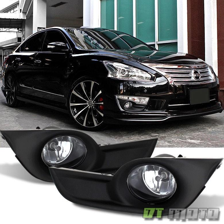 USフォグライト フィット2013年から2015 Altimaセダン[ガラスレンズ]スイッチ付きフォグライト左+右13 14 15 Fits 2013