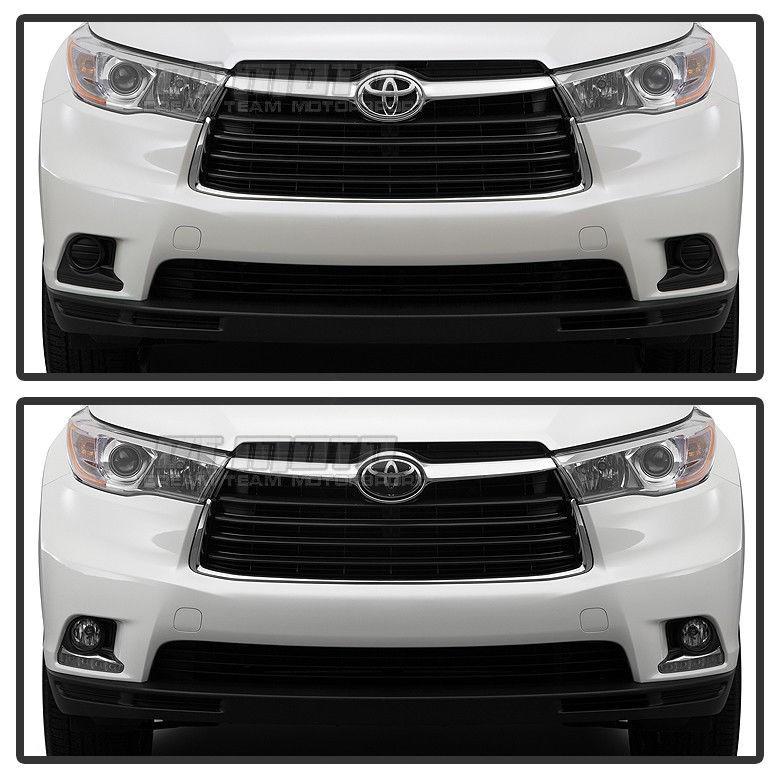 USフォグライト 2014-2016年トヨタハイランダー「ガラスレンズ」フォグライトバンパーランプ左+右 For 2014-2016 Toyota H