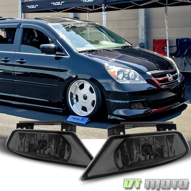 USフォグライト スモーク2005-2007ホンダオデッセイ用バンパーフォグライトランプ左+右05 06 07 For Smoked 2005-200