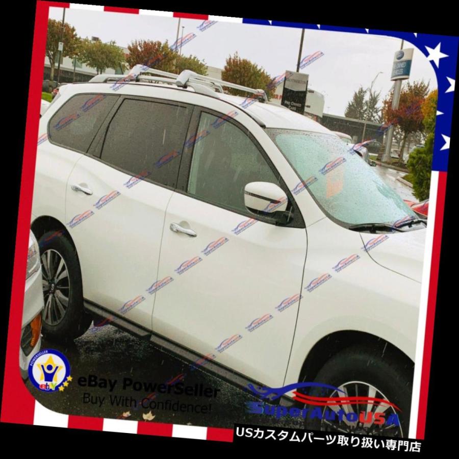 USキャリア 日産ローグ2005-2019用トップルーフラックフィットラゲッジラゲッジクロスバークロスバー  Top Roof Rack fit f_1
