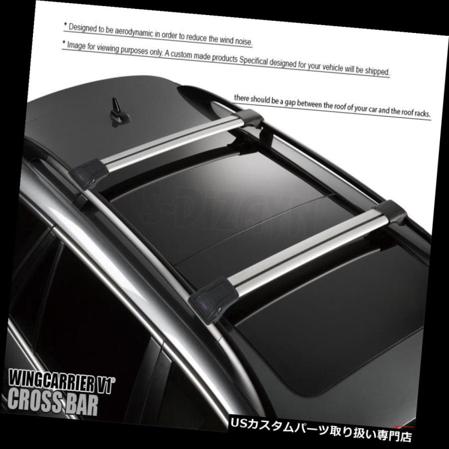USキャリア SUBARU XV 2012-2018アルミニウムトップルーフラッククロスバークロスレール調節可能なロック SUBARU XV 20