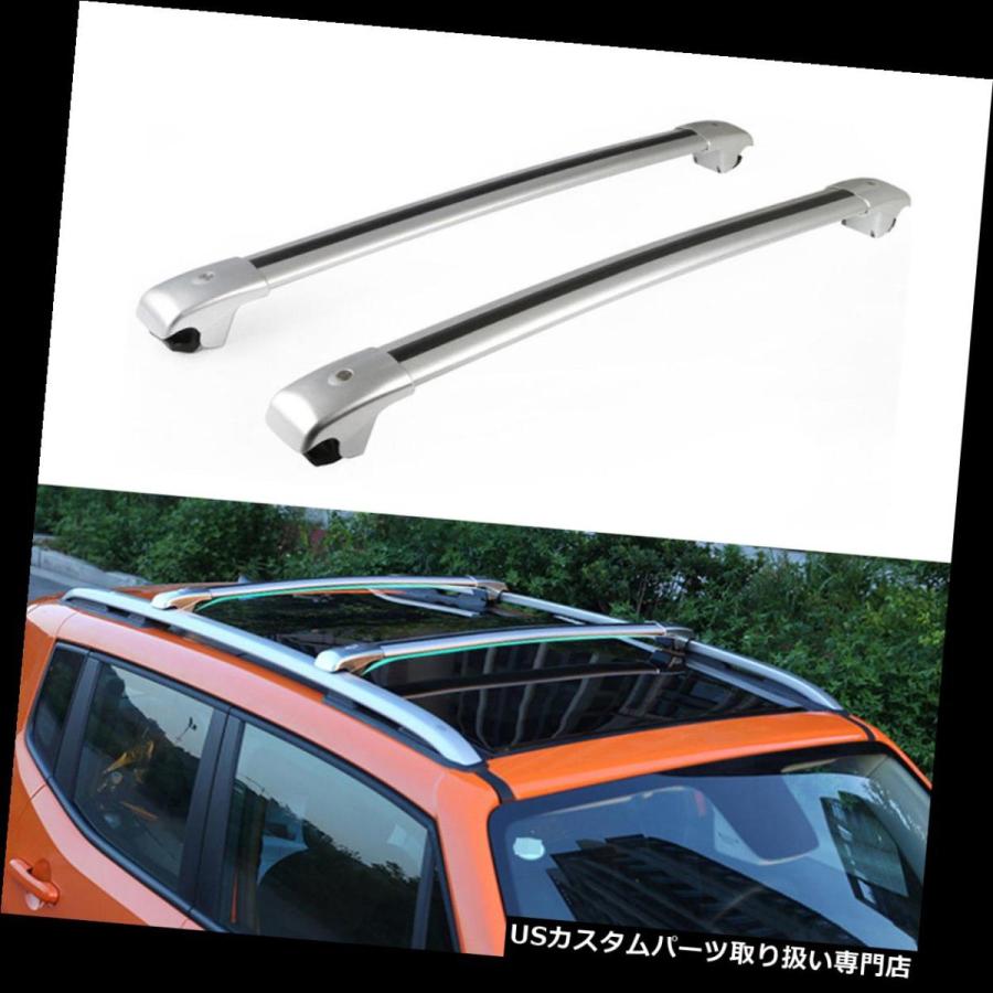 USキャリア ジープレネゲード2015-2018に適合手荷物荷物ルーフラックレールクロスバークロスバークロスバー  Fits Jeep Renega