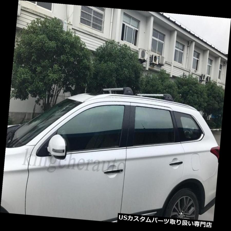 US球歴 2個相応う三菱アウトランダー2013-2017ルーフラックレールクロスバークロスバー  2Pcs fit Mitsubishi Ou 車、バイク、自転車-アクセサリーパーツ