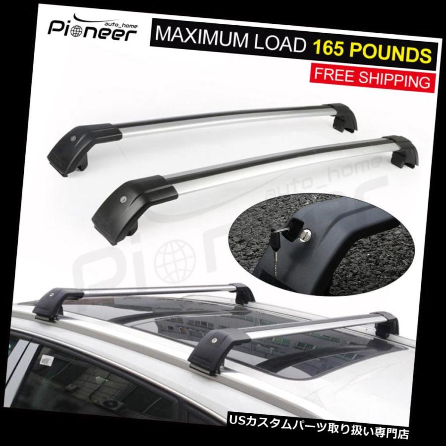USキャリア Hyundai Santa Fe 2013-2018ルーフラックレールクロスバークロスバークロスバー  2Pcs Fits for H