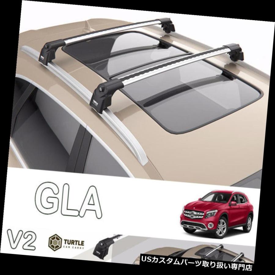 USキャリア メルセデスGLAルーフラッククロスバーはフラッシュ 
