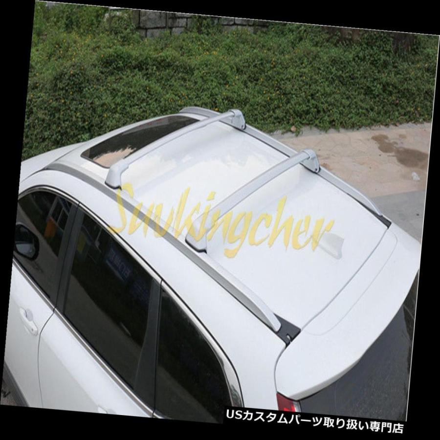 US球歴 HONDA CRV CR-V 2017 17+ルーフラックレールクロスバークロスバー用しろがね色相応う  Silver Fit for 車、バイク、自転車-ルーフボックス、キャリア-アクセサリーパーツ